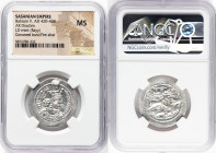 ANCIENT LOTS. Oriental. Sasanian Kingdom. Bahram V (Vahram) (AD 420-438). Lot of three (3) AR drachms. NGC MS. 1) SASANIAN KINGDOM. Bahram V (Vahram) ...