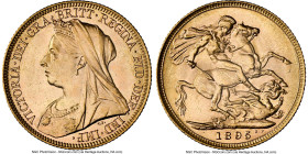 Victoria gold Sovereign 1895-M MS62 NGC, Melbourne mint, KM13, S-3875. HID09801242017 © 2024 Heritage Auctions | All Rights Reserved www.HA.com/TexasA...