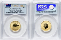 Elizabeth II gold "Sovereign" 25 Dollars 2009-P Gem BU PCGS, Perth mint, KM1397. First Year of Issue. First Strike. HID09801242017 © 2024 Heritage Auc...