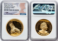 Elizabeth II gold Proof High Relief "Wedge-Tailed Eagle" 200 Dollars (2 oz) 2019-P PR70 Ultra Cameo NGC, Perth mint, KM-Unl. Mintage: 250. First Relea...