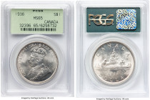 George V Dollar 1936 MS65 PCGS, Royal Canadian mint, KM31. HID09801242017 © 2024 Heritage Auctions | All Rights Reserved www.HA.com/TexasAuctioneerLic...