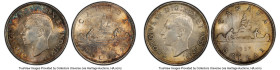 George VI Pair of Certified Dollars 1937 MS63 PCGS, Royal Canadian mint, KM37. First year of type. HID09801242017 © 2024 Heritage Auctions | All Right...