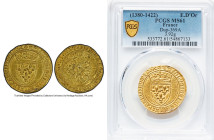 Charles VI gold Ecu d'Or a la couronne ND (1380-1422) MS61 PCGS, Dup-369A. 3.92gm. Full flan with virtually complete legends. HID09801242017 © 2024 He...