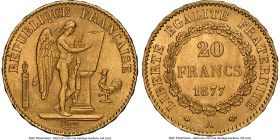 Republic gold 20 Francs 1877-A MS64 NGC, Paris mint, KM825, Gad-1063. HID09801242017 © 2024 Heritage Auctions | All Rights Reserved www.HA.com/TexasAu...
