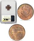 3-Piece Lot of Certified Assorted Centimes NGC, 1) Umberto I 10 Centesimi 1894-B/I MS64 Brown, Birmingham mint, KM27.1 2) Vittorio Emanuele II 2 Cente...
