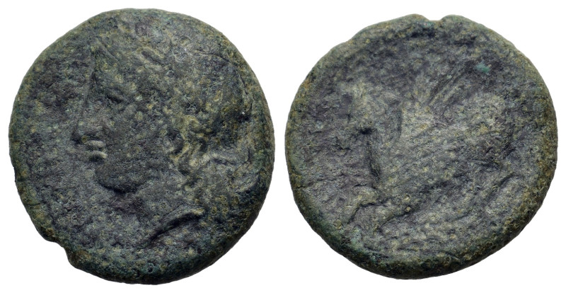Sicily, Syracuse. Time of Timoleon and the Third Democracy, c. 344-317 BC. Æ (17...