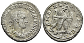 Trajan Decius (249-251). Seleucis and Pieria, Antioch. AR Tetradrachm (27mm, 12.59g, 12h). AD 250-1. Laureate, draped and cuirassed bust r., seen from...