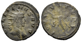Gallienus (253-268). BI Antoninianus (20.8mm,2.9g). Rome, 260-261. Radiate and cuirassed bust of Gallienus to r. R/ Jupiter standing front, head to r....