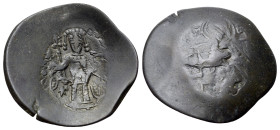 Latin Rulers of Constantinople (1204-1261). BI Aspron Trachy Nomisma (23mm, 3.05g, 6h). Constantinople c. 1204-1261. Nimbate bust of Christ facing. Fu...
