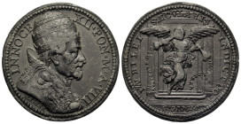 Italy, Papal (Papal state). Innocent XII (1691-1700). PB Medal (37.8mm,31.5g). Holy Year. By I. Hamerani. Dated RY 8 and 1699. INNOCE · XII · PON · M ...