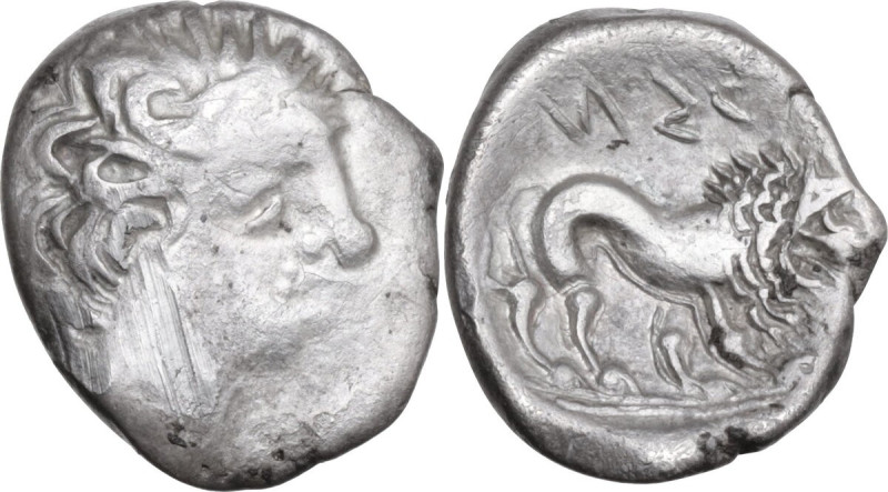 Celtic World. Southern Gaul, Insubres. AR Drachm, imitating Massalia, 2nd centur...