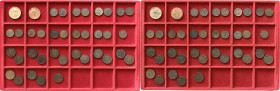 Vittorio Emanuele III (1900-1943). Lotto di trentotto (38) monete: 2 lire 1928 Esposizione di Milano; 20 centesimi 1928 Esposizione di Milano; 10 cent...