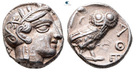 Attica. Athens circa 454-404 BC. Tetradrachm AR
