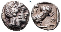 Attica. Athens circa 454-404 BC. Tetradrachm AR