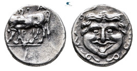 Mysia. Parion circa 400-300 BC. Hemidrachm AR