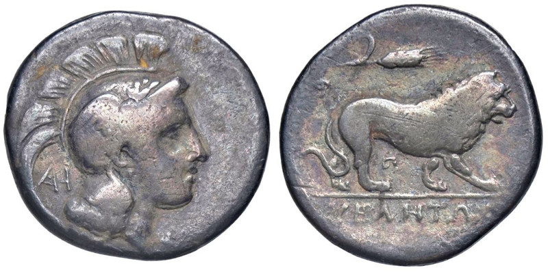 GRECHE - LUCANIA - Velia - Nomos Mont. 2933 (AG g. 6,71)

Status: meglio di MB...