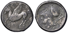 GRECHE - CORINTIA - Corinto - Statere corinzio Sear 1868 (AG g. 8,27)

Status: qBB

Notes: