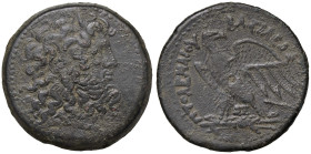 GRECHE - RE TOLEMAICI - Tolomeo IV, Filopatore (221-204 a.C.) - AE 38 Sear 7842 (AE g. 44,61)

Status: bel BB

Notes: