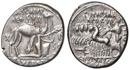 ROMANE REPUBBLICANE - AEMILIA - M. Aemilius Scaurus e Pub. Plautius Hypsaes (58 a.C.) - Denario B. 8; Cr. 422/1b (AG g. 4)

Status: BB+/qSPL

Note...