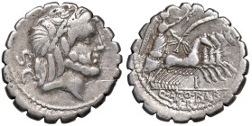 ROMANE REPUBBLICANE - ANTONIA - Q. Antonius Balbus (83-82 a.C.) - Denario serrato B. 1; Cr. 364/1 (AG g. 4,01)

Status: bel BB

Notes: