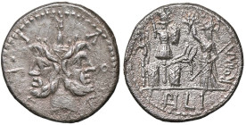 ROMANE REPUBBLICANE - FURIA - M. Furius L. f. Philus (119 a.C.) - Denario B. 18; Cr. 281/1 (AG g. 3,65)

Status: BB+

Notes: