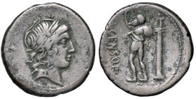 ROMANE REPUBBLICANE - MARCIA - L. Marcius Censorinus (82 a.C.) - Denario B. 24; Cr. 363/1 (AG g. 3,51)

Status: qBB/BB

Notes: