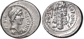 ROMANE REPUBBLICANE - SICINIA - Q. Sicinius e C. Coponius (49 a.C.) - Denario B. 1; Cr. 444/1 (AG g. 4) Leggermente decentrato

Status: bello SPL
...
