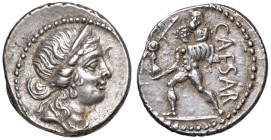 ROMANE IMPERIALI - Giulio Cesare († 44 a.C.) - Denario B. 10; Cr. 458/1 (AG g. 3,88) Contromarca al D/

Status: SPL+

Notes: Contromarca al D/