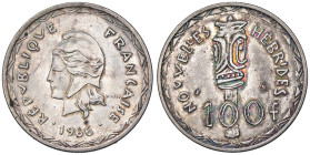 ESTERE - NUOVE EBRIDI - 100 Franchi 1966 Kr. 7 AG Segnetti

Status: qFDC

Notes: Segnetti
