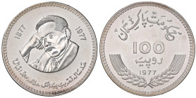ESTERE - PAKISTAN - Repubblica - 100 Rupie 1977 Kr. 47 AG In astuccio

Status: FS

Notes: In astuccio -