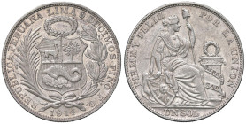 ESTERE - PERU' - Repubblica (1822) - Sol 1914 Kr. 196 AG

Status: SPL

Notes: