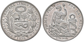 ESTERE - PERU' - Repubblica (1822) - Sol 1915 Kr. 196.26 AG

Status: qSPL

Notes: