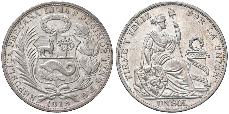ESTERE - PERU' - Repubblica (1822) - Sol 1916 Kr. 196 AG

Status: qSPL

Note...