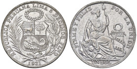 ESTERE - PERU' - Repubblica (1822) - Sol 1931 Kr. 218.2 AG

Status: SPL

Notes: