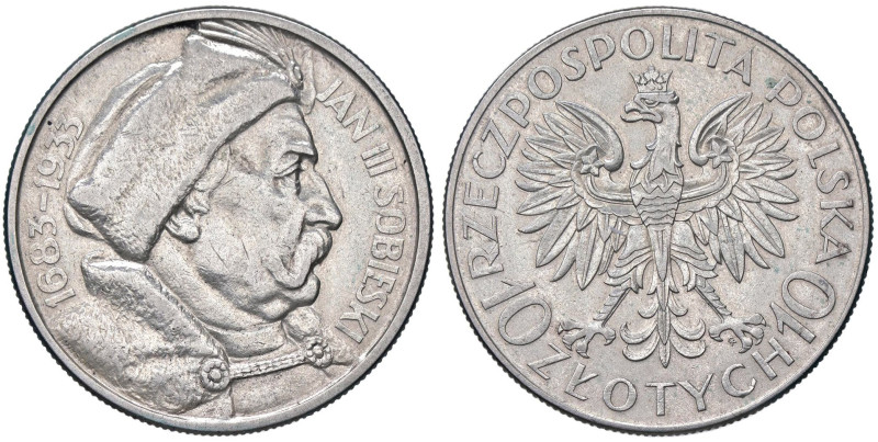 ESTERE - POLONIA - Repubblica (1919-1939) - 10 Zloty 1933 - Vittoria sui turchi ...