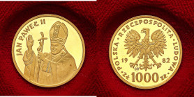 ESTERE - POLONIA - Repubblica - 1.000 Zloty 1982 CHI - Visita di Giovanni Paolo II Kr. 138 RR (AU g. 3,4)1700 pezzi coniati - In confezione (senza cap...