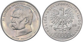 ESTERE - POLONIA - Repubblica - 50.000 Zloty 1988 - 70° Anniversario Indipendenza Kr. 180 AG

Status: qFDC/FDC

Notes: