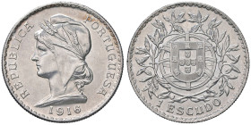 ESTERE - PORTOGALLO - Repubblica (1910) - Escudo 1916 Kr. 564 AG Abilmente lavata

Status: SPL

Notes: Abilmente lavata