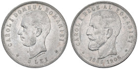 ESTERE - ROMANIA - Carlo I (1866-1914) - 5 Lei 1906 - 40° Regno Kr. 35 AG

Status: BB+

Notes: