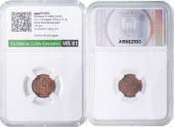 ESTERE - RUSSIA - Nicola II (1894-1917) - Mezzo copeco 1913 Kr. 48.1 CU Sigillata CCG MS61

Status: qFDC

Notes: Sigillata CCG MS61