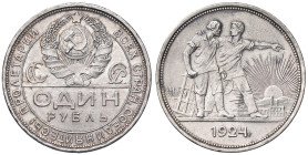 ESTERE - RUSSIA - URSS (1917-1992) - Rublo 1924 Kr. 90 AG Qualche segnetto

Status: qFDC

Notes: Qualche segnetto