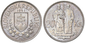 ESTERE - SLOVACCHIA - Repubblica - 20 Corone 1941 Kr. 7.1 AG

Status: SPL-FDC

Notes: