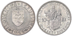 ESTERE - SLOVACCHIA - Repubblica - 10 Corone 1944 Kr. 9.1 AG

Status: SPL+/qFDC

Notes: