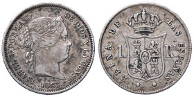 ESTERE - SPAGNA - Isabella II (1833-1868) - Real 1863 Kr. 606.1 AG

Status: bel BB

Notes: