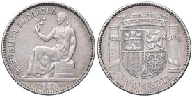ESTERE - SPAGNA - Seconda repubblica spagnola (1931-1939) - Peseta 1933 (3-4) Kr. 750 AG

Status: SPL

Notes: