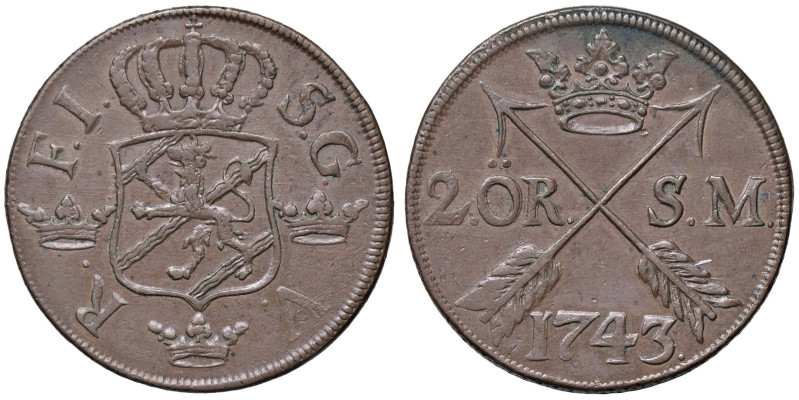 ESTERE - SVEZIA - Federico I (1720-1751) - 2 Ore 1743 CU

Status: qSPL

Note...