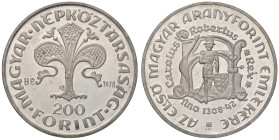 ESTERE - UNGHERIA - Repubblica - 200 Fiorini 1978 - Fiorino Ungherese Kr. 614 AG

Status: FS

Notes: