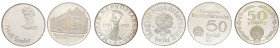ESTERE - UNGHERIA - Repubblica - 50 Fiorini 1970-1973-1974 AG 3 monete Qualche segnetto

Status: FS

Notes: 3 monete - Qualche segnetto