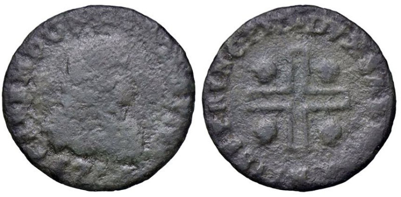 SAVOIA - Carlo Emanuele III (1730-1773) - Mezzo cagliarese 1736 Mont. 114; MIR 9...