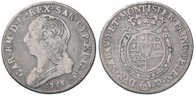 SAVOIA - Vittorio Amedeo III (1773-1796) - Quarto di scudo 1776 CNI 25; Mont. 357 R AG

Status: MB/qBB

Notes: